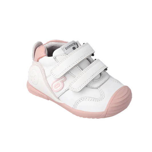 Pantofi fete albi din piele, Biomecanics 221001-B113